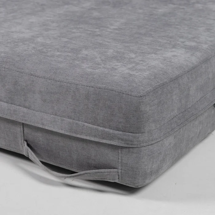 Sofá Cama Nizza - Tela Microfibra - 9250 (Grafito) en Gris - Sillones y sofás, Uruguay | Nyr, vista 4