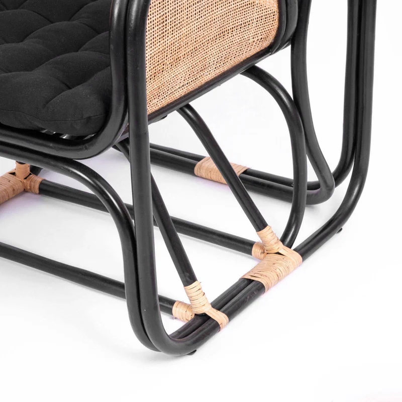 Butaca Rattan Negro Manao en Negro - Sillones y sofás, Uruguay | Divino, vista 4