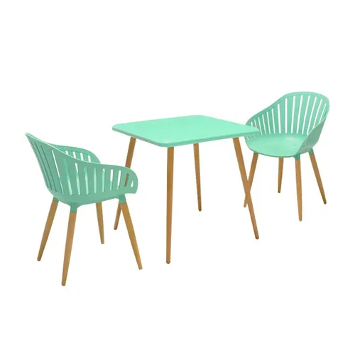 Conjunto de sillas de Jardin - Nassau - Verde en Verde - Muebles para el exterior, Uruguay | Rústico Hogar