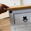 Mesa de luz 1 puerta 1 cajón - Eco - Línea Monterrey - Blanco - Mesas de luz, Uruguay | Ecowood, vista 6 de 9