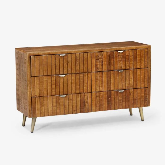 Cómoda 125cm Madera Marron Renee en Madera natural - Cómodas, Uruguay | Divino, vista 3