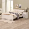 Estructura cama MARKSKEL 180x200 roble/bl en Blanco - Dormitorio, Uruguay | JYSK, vista 4 de 4
