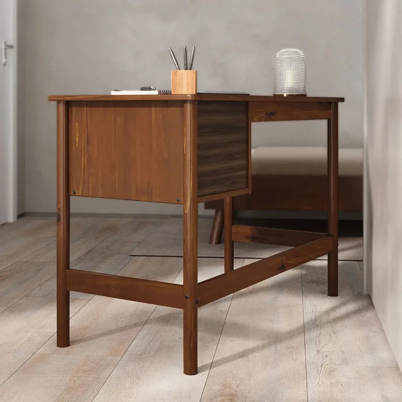 Escritorio 110cm Apama - Madera Maciza en Madera natural - Escritorios, Uruguay | Balton, vista 20