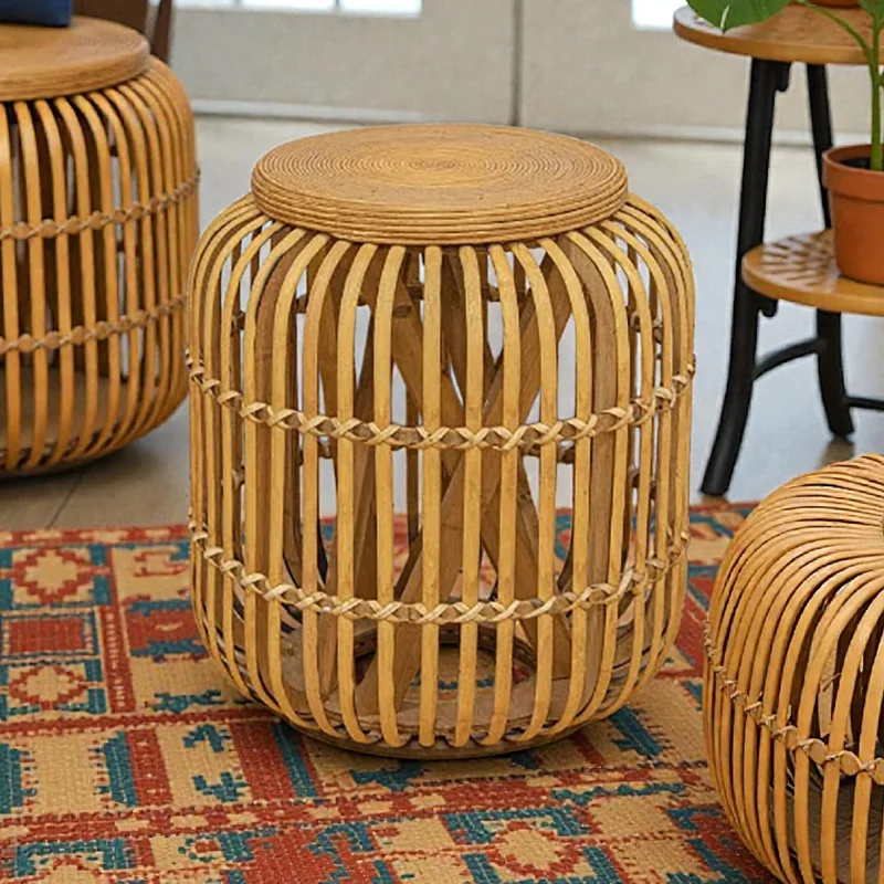 Banco Taburete Madera Mesa ratona en Madera natural - Butacas, banquetas y puffs, Uruguay | Decotech, vista 3