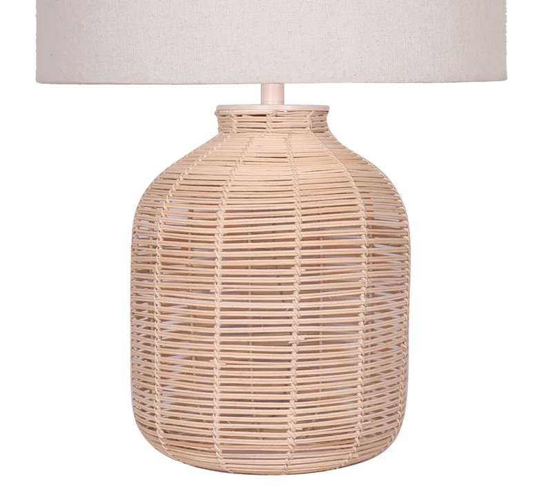 Lampara de mesa - Rattan Edén en Beige - Lámparas de mesa, Uruguay | Rústico Hogar, vista 3