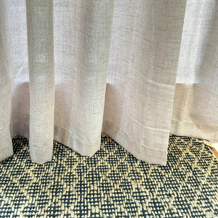 Cortina en lino Tab Tops blanca ó natural paño 250cm en Blanco - Alfombras, Uruguay | Alta Gracia Deco, vista 5