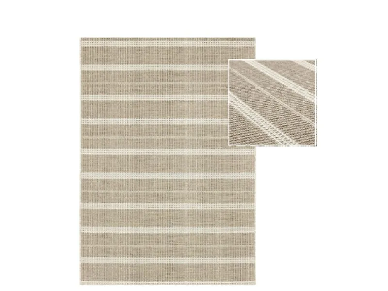 Alfombra INDY Líneas Crema -Beige en Alfombra INDY Líneas Crema -Beige - Textiles, Uruguay | Finkel