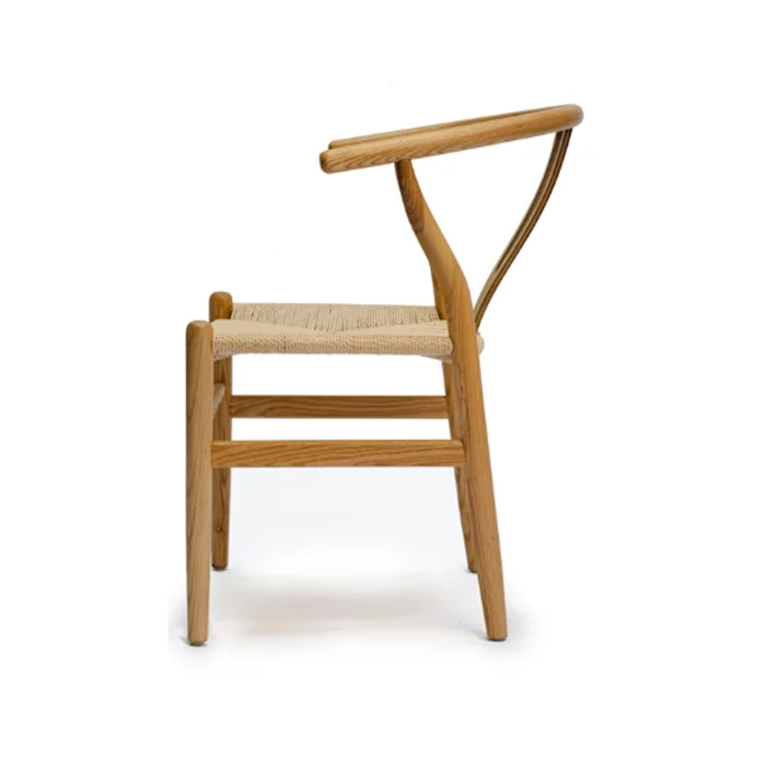 Silla De Comedor Wishbone Madera Beech Y Asiento Ratan Natural en Madera natural - Sillas, Uruguay | Soy Hogar, vista 3