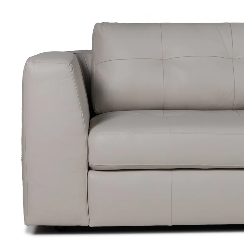 Sofá Amaro 3065 - Cuero Básico - 3 cuerpos - Greige en Beige - Sillones y sofás, Uruguay | NYR, vista 3