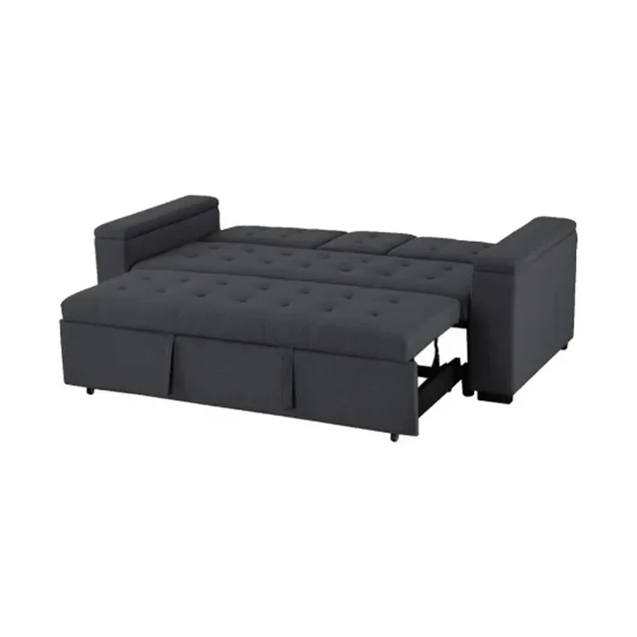 Sofa Cama 2 Cuerpos Con Vasera Apertura Frontal en Gris - Sillones y sofás, Uruguay | Soy Hogar, vista 4