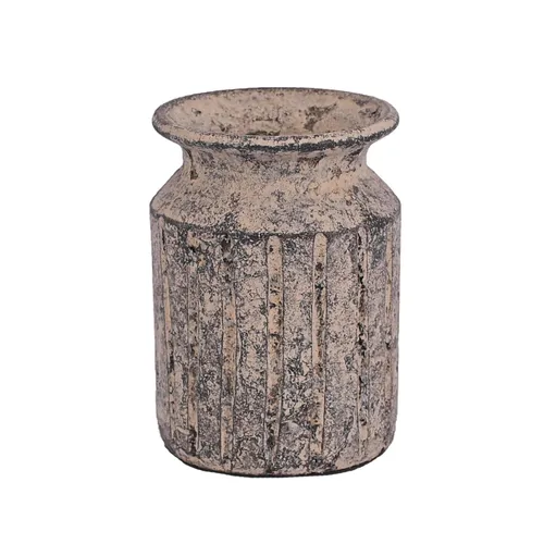 Jarrón Decorativo Leo Terracota Natural-beige Gris/natural en Madera natural - Jarrones, Uruguay | Divino