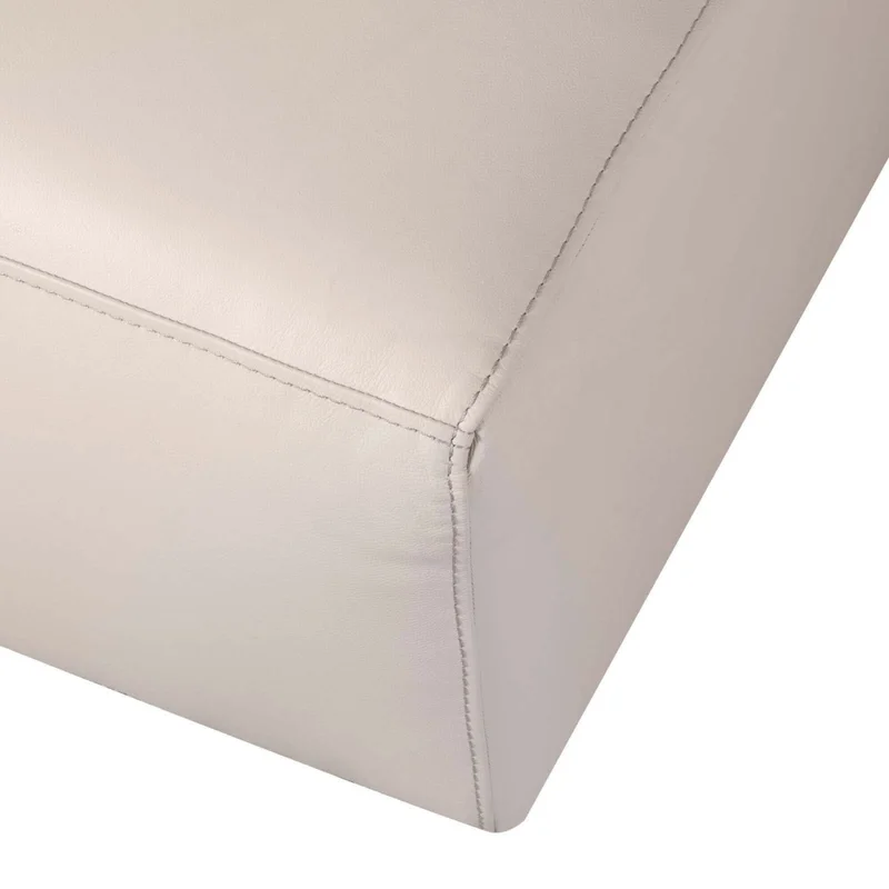 Sofa Con Chaise Más De 4 Cuerpos Cuero-y-madera Natural-beige Loft Arena en Beige - Sillones y sofás, Uruguay | Divino, vista 6