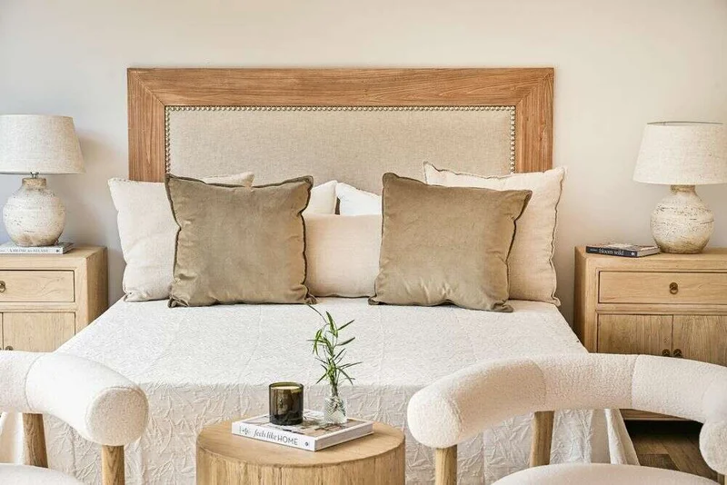 RESPALDO TERRA - ALAMO Y LINO ANTIMANCHAS - 1.70 MTS en Madera natural - Respaldos de cama, Uruguay | La Iberica, vista 9