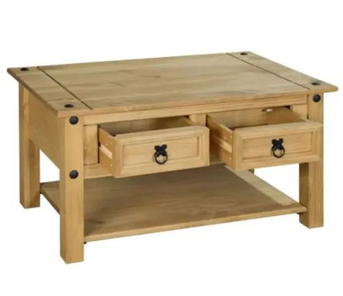 Mesa Living HERLI REF.P898 – Cera en Madera natural - Mesas de living, Uruguay | Igoa