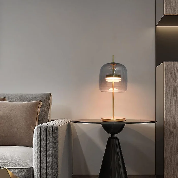Lámpara de Mesa Niza Dorada – Luz LED Cálida y Diseño Moderno - Lámparas de mesa, Uruguay | Bascu House, vista 4