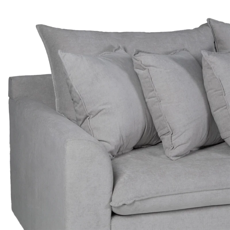 Rinconera Atualitta - Tela Microfibra - Chaise Derecho - TC1009 (Plata) en Gris - Sillones y sofás, Uruguay | Nyr, vista 5