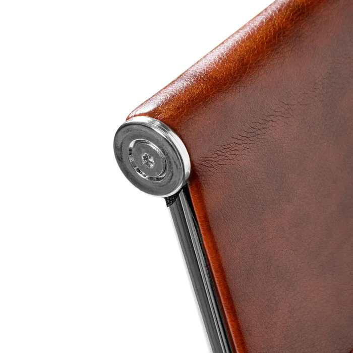 Silla De Escritorio Simil-cuero Marron D-101 en Marrón - Sillas de escritorio, Uruguay | Divino, vista 4
