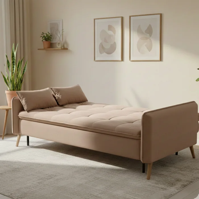 Sofa Cama Donna - Moderna Hogar en Beige, Uruguay | Moderna Hogar, vista 5