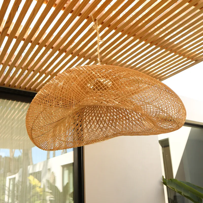 Lámpara Mallorca Grande en Madera natural - Lámparas colgantes, Uruguay | Casakos