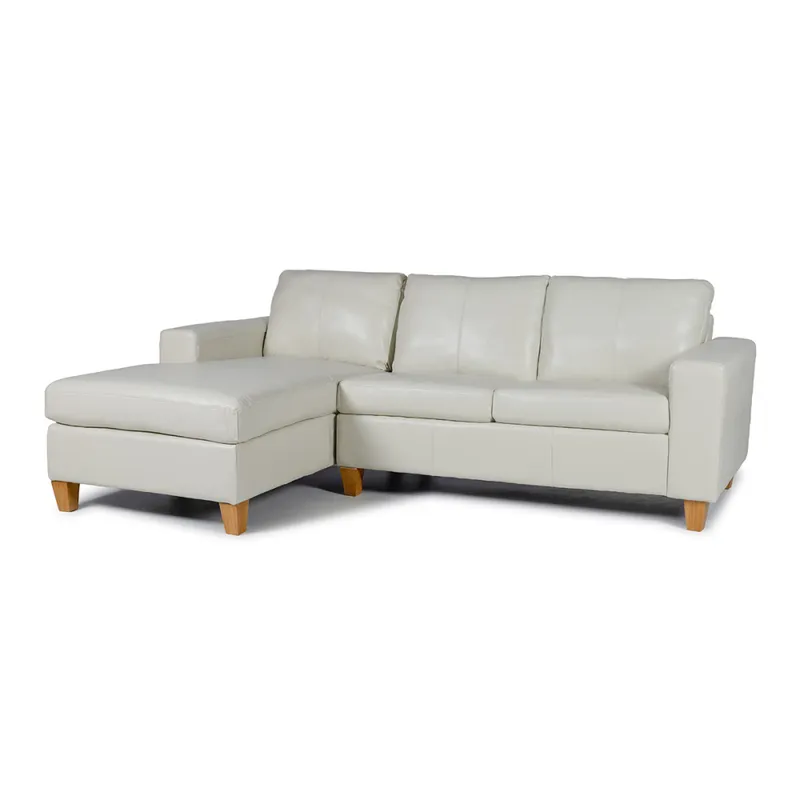 Rinconera Royale - Cuero Básico - Chaise Izquierdo - 509 (Off White) en Beige, Uruguay | NYR