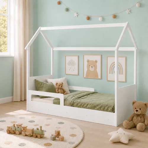 Cama Infantil Estilo Montessori Blanca - Dormitorio, Uruguay | RM Muebles y Deco