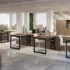 MESA ESCRITORIO INDUSTRIAL PREMIUM DIRECTOR 190CM en Marrón - Bibliotecas, Uruguay | Balton, vista 4 de 9