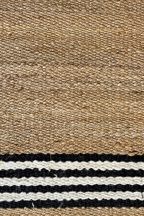 ALFOMBRA HAMPI JUTE 250X350 NATURAL BLACK - Alfombras, Uruguay | Vinibel, vista 2