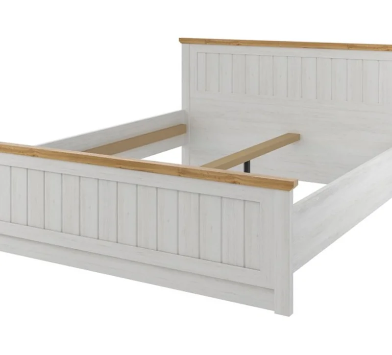 Estructura cama MARKSKEL 2 Plazas 140x190 balanco/roble nat en Blanco - Dormitorio, Uruguay | JYSK, vista 3