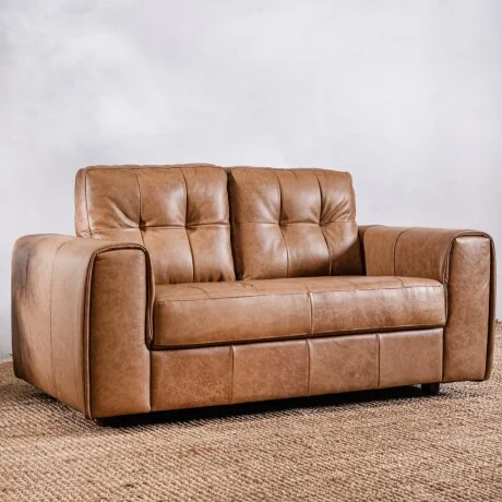 Sillon Cuero Raffaello 2 Cuerpos Amendoa en Marrón - Sillones y sofás, Uruguay | Aihaus, vista 2