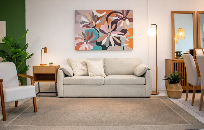SOFÁ CAMA SANTORINI en Beige - Sillones y sofás, Uruguay | Forum Design, vista 3
