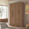 Ropero 4 Puertas 2 Cajones Y 5 Estantes - Roperos y placares, Uruguay | Lais Muebles, vista 2 de 3