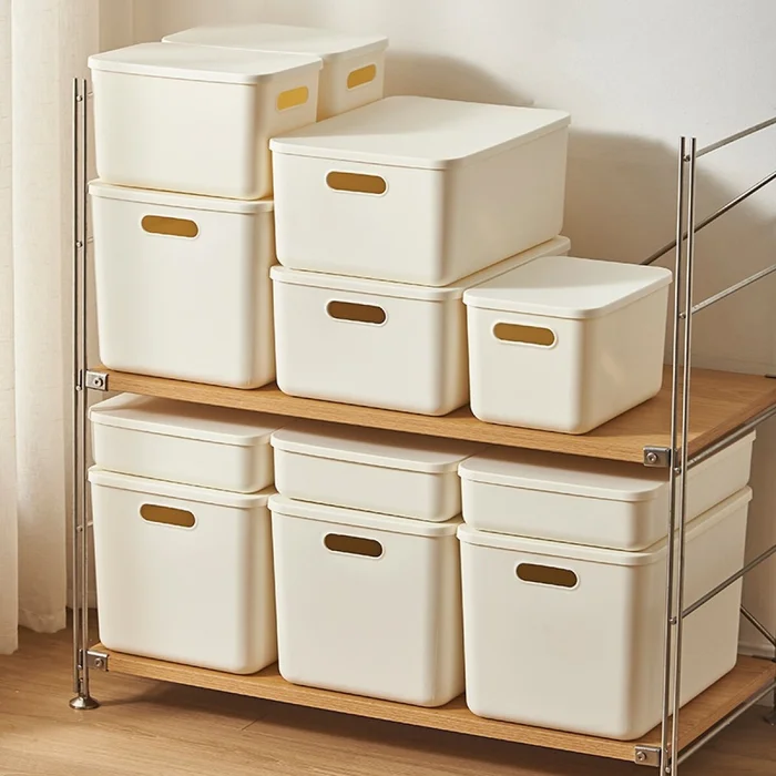Caja de plástico con Tapa 36x26x8cm 8L - Canastos, Uruguay | Buho Store, vista 2