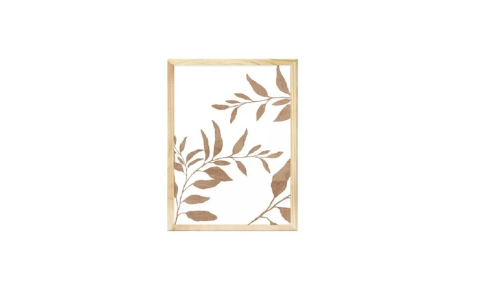 Lámina con Marco de Madera en Madera natural - Decoración de pared, Uruguay | Finkel