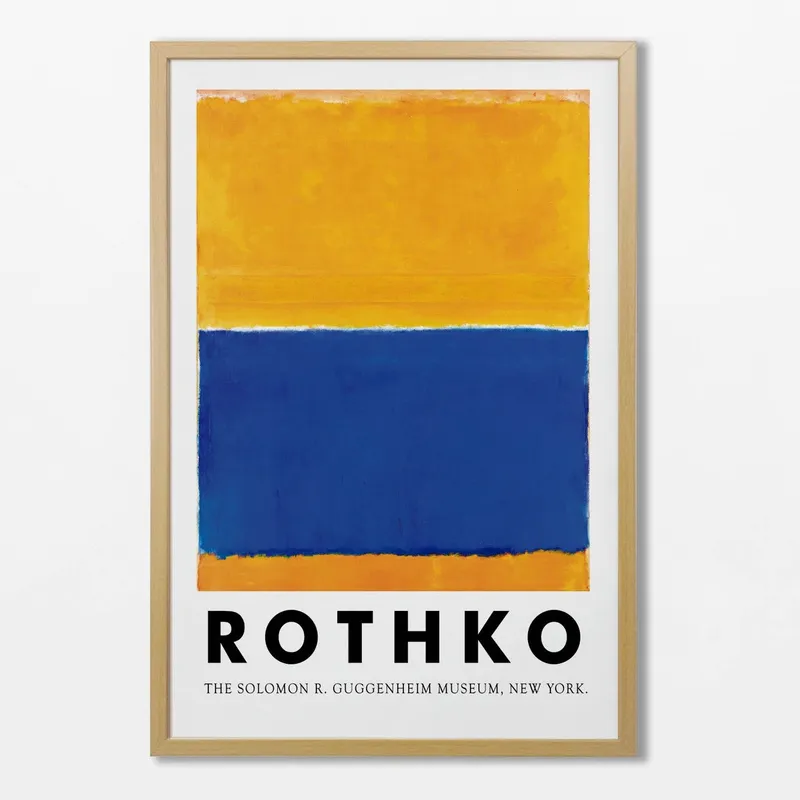 Rothko - Untitled (Amarillo y azul) en Multicolor - Láminas, Uruguay | La Cuadrería