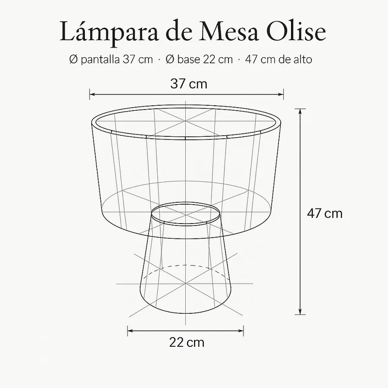 Lámpara de Mesa de Sisal Olise | Casakos en Multicolor - Lámparas de mesa, Uruguay | Casakos, vista 6