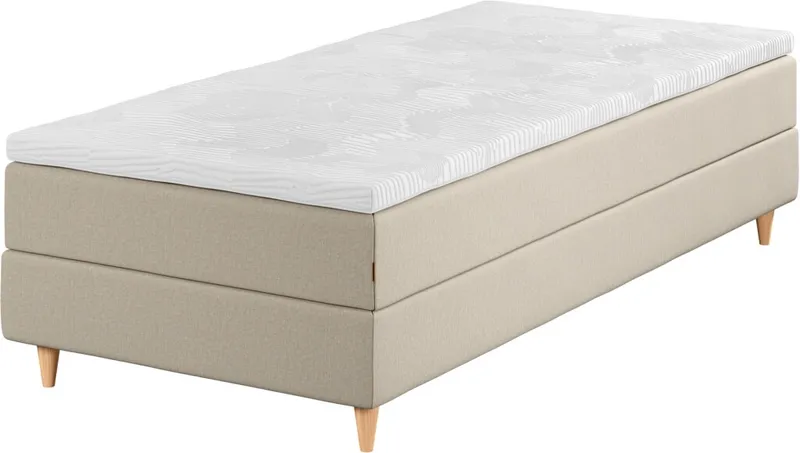 Cama cont 1 Plaza 90x200 GOLD C5 Dreamz sand-91 en Beige - Dormitorio, Uruguay | JYSK