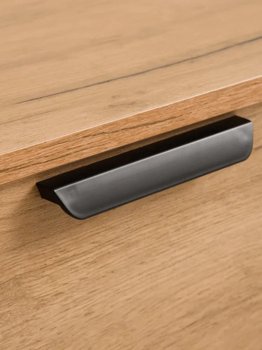 Mesa de luz JENSLEV 1 cajon 2 estantes color roble en Madera natural - Mesas de luz, Uruguay | JYSK, vista 2
