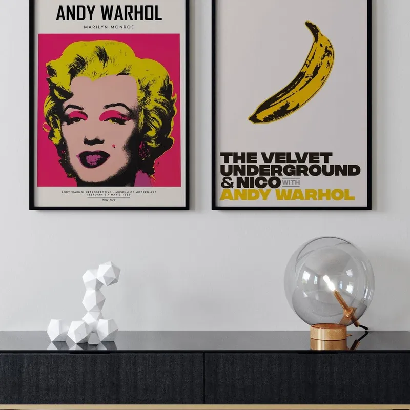 Andy Warhol - Marilyn Monroe & Banana en Multicolor - Láminas, Uruguay | La Cuadrería