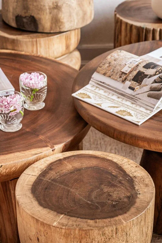 MESA MALLORCA - SUAR - DIAMETRO 70 CMS en Madera natural - Mesas de living, Uruguay | La Iberica, vista 9