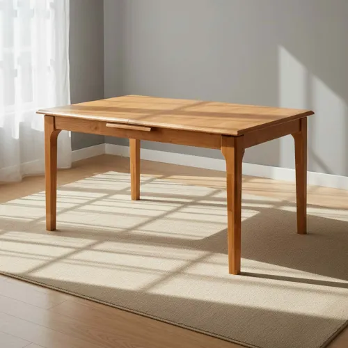 Mesa Extensible Madera Natural-beige Inari en Madera natural - Mesas de comedor, Uruguay | Divino