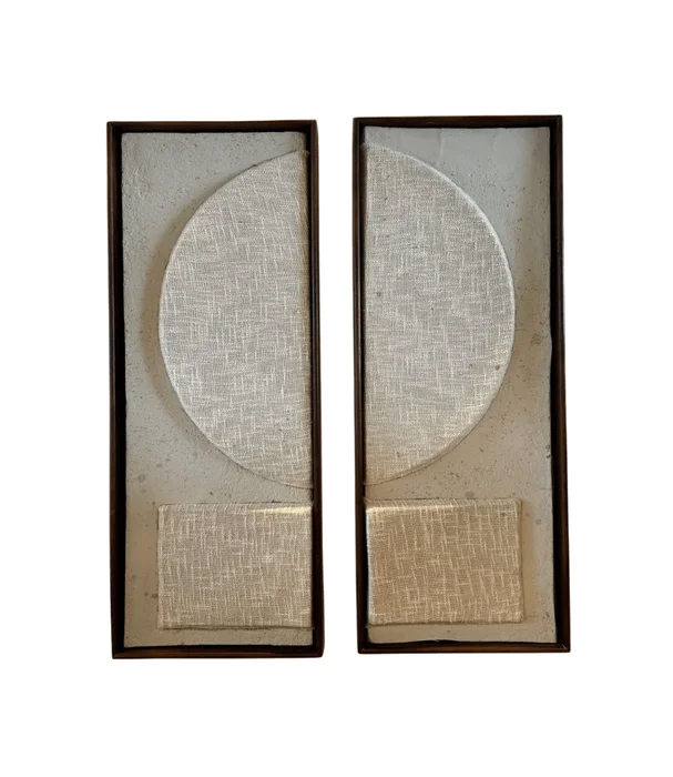 CUADRO ARTERIORS LUNA SET X2 85X100 en Beige - Espejos, Uruguay | Masinfinito Casa