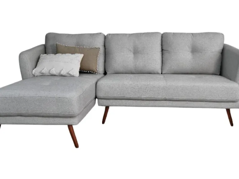 Sofá con Chaise BOHO - Gris en Gris - Sillones y sofás, Uruguay | Finkel