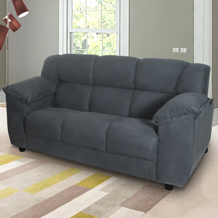 Sofá 3 Cuerpos Aguai Negro en Negro - Muebles, Uruguay | Soy Hogar, vista 4