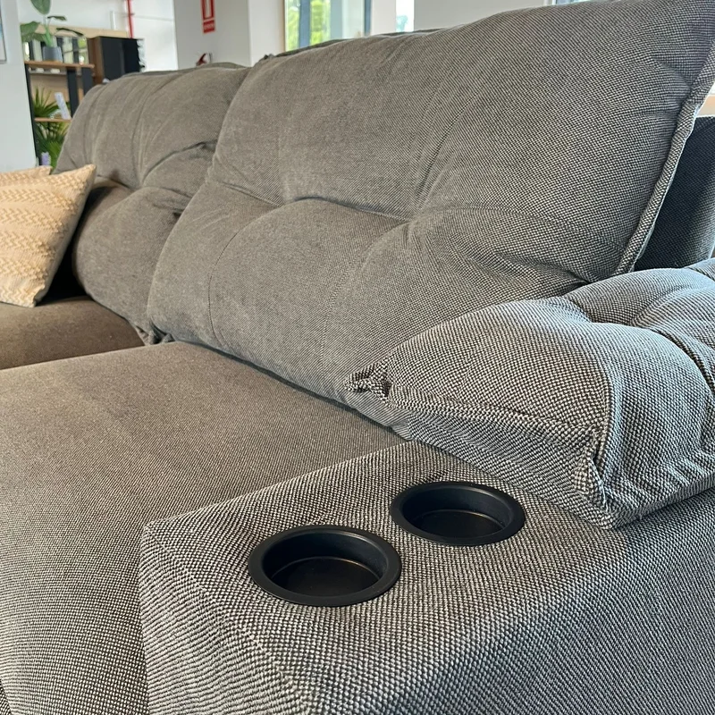 Sofa Zandon 260CM - Retractil/Reclinable en Lino Arena A085 - Sillones y sofás, Uruguay | Balton, vista 24