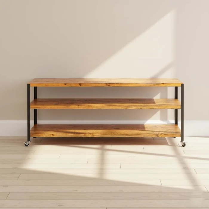 Consola Madera-y-metal Marron York Castaño en Marrón - Mesas de living, Uruguay | Divino