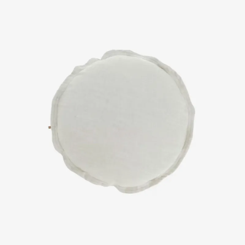 Almohadón Maelina blanco Ø 45 cm en Blanco - Textiles, Uruguay | Kavehome