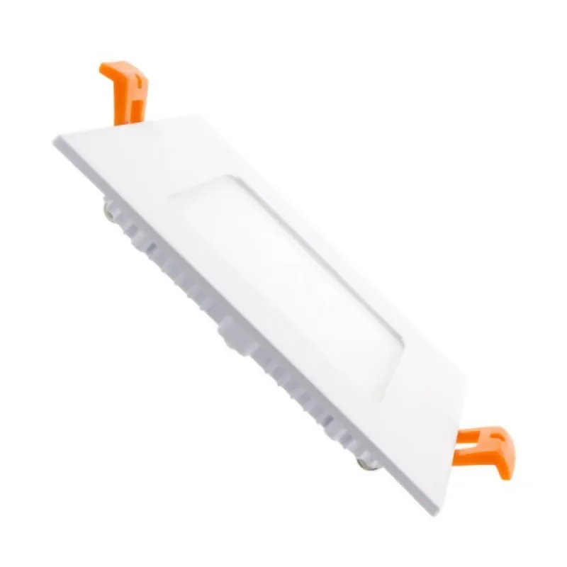 Panel LED Cuadrado de Empotrar 9W Luz Cálida en Blanco - Lámparas colgantes, Uruguay | Serlux