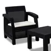 Juego de Jardín Mykonos - 2 butacas y mesa - Negro en Negro - Muebles para el exterior, Uruguay | NYR, vista 6 de 8