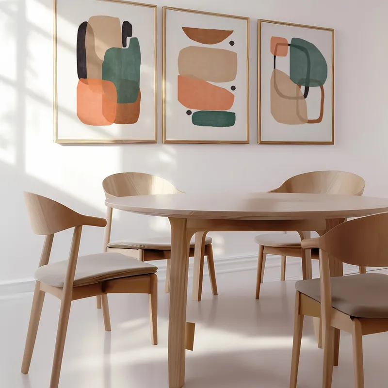 Abstractos Neutros N.8 en Multicolor - Láminas, Uruguay | La Cuadrería