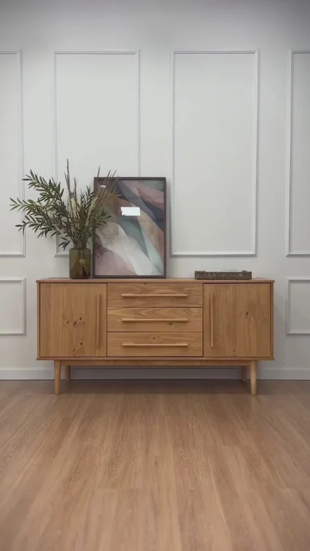 Aparador Buffet 145CM Trega - Madera Maciza en Madera natural - Aparadores y recibidores, Uruguay | Balton, vista 3